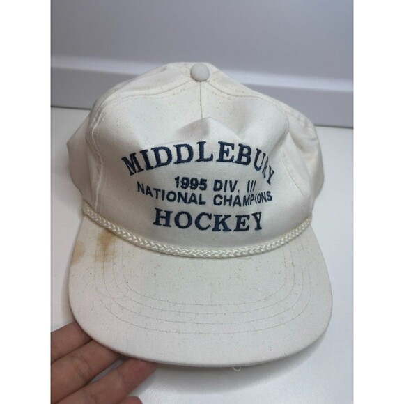 VINTAGE middlebury cap 1995 DIV. III national champions hockey HAT CAP - Picture 1 of 7